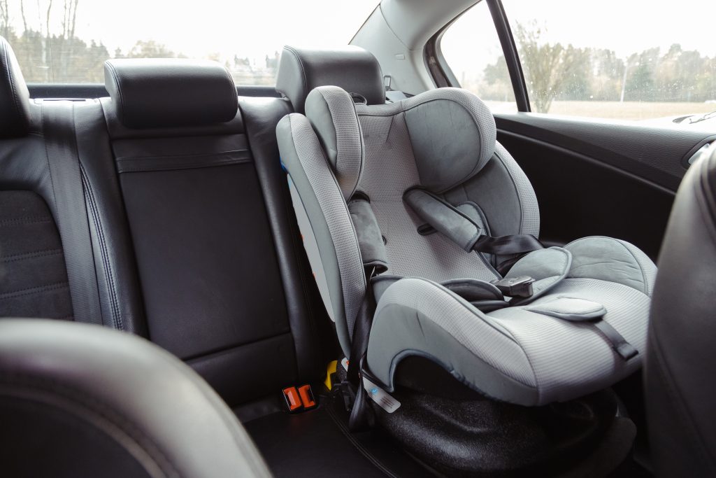 The vehicle was found to have defective child seat tethers, which can pose a significant risk to children in the event of a car accident.